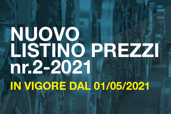 NUOVO LISTINO PREZZI nr. 2-2021